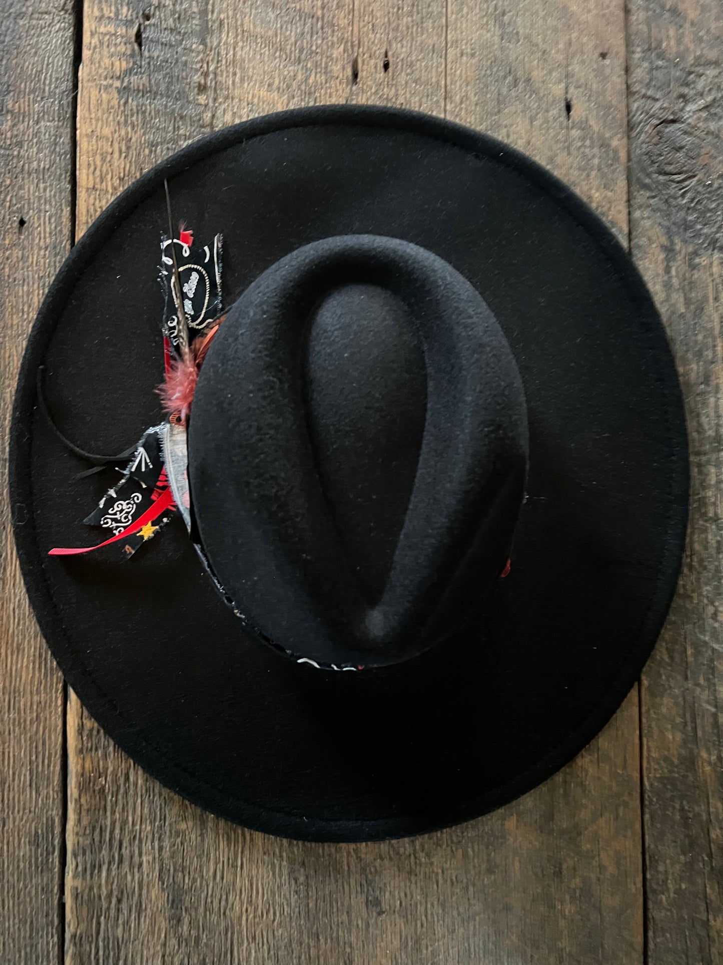 #145 - Ace of Clubs Western Black Hat