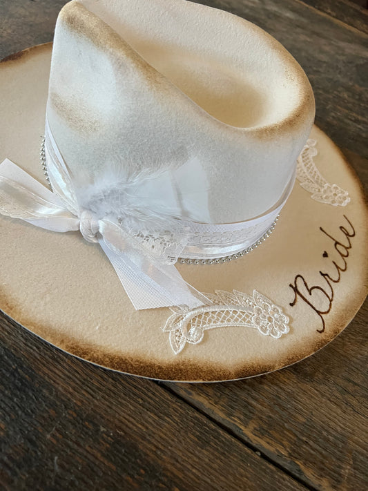 #146 - Bride - Bridal Rancher Hat