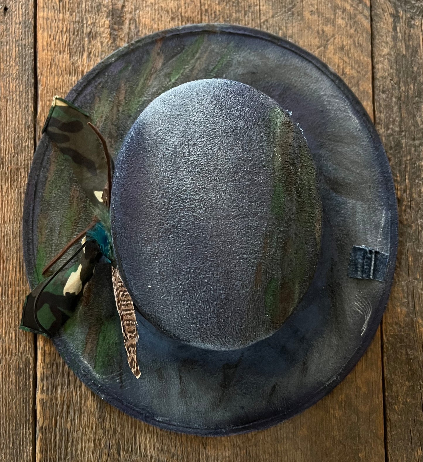 #149 - Camo and Denim Western Rancher Hat