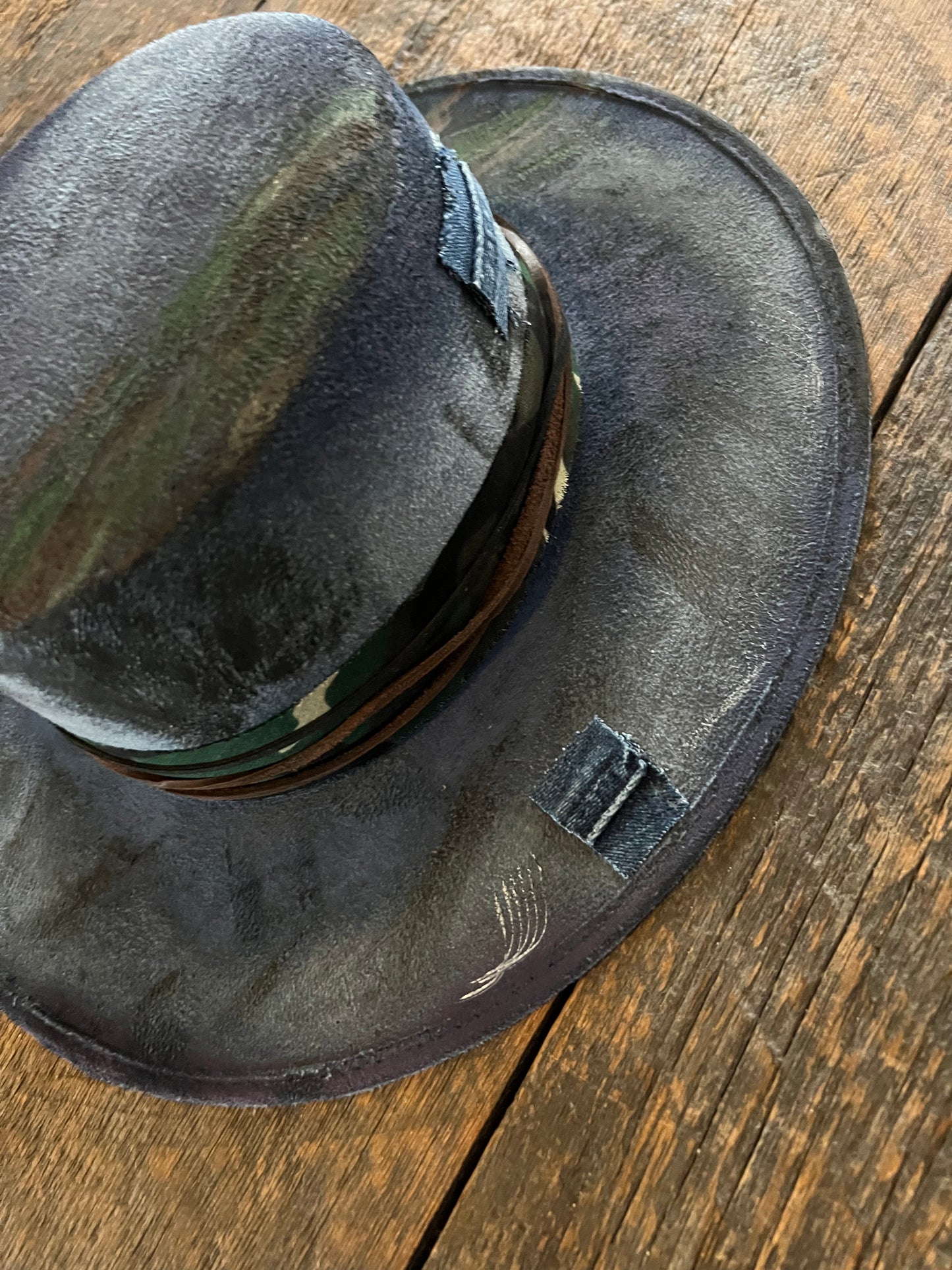 #149 - Camo and Denim Western Rancher Hat