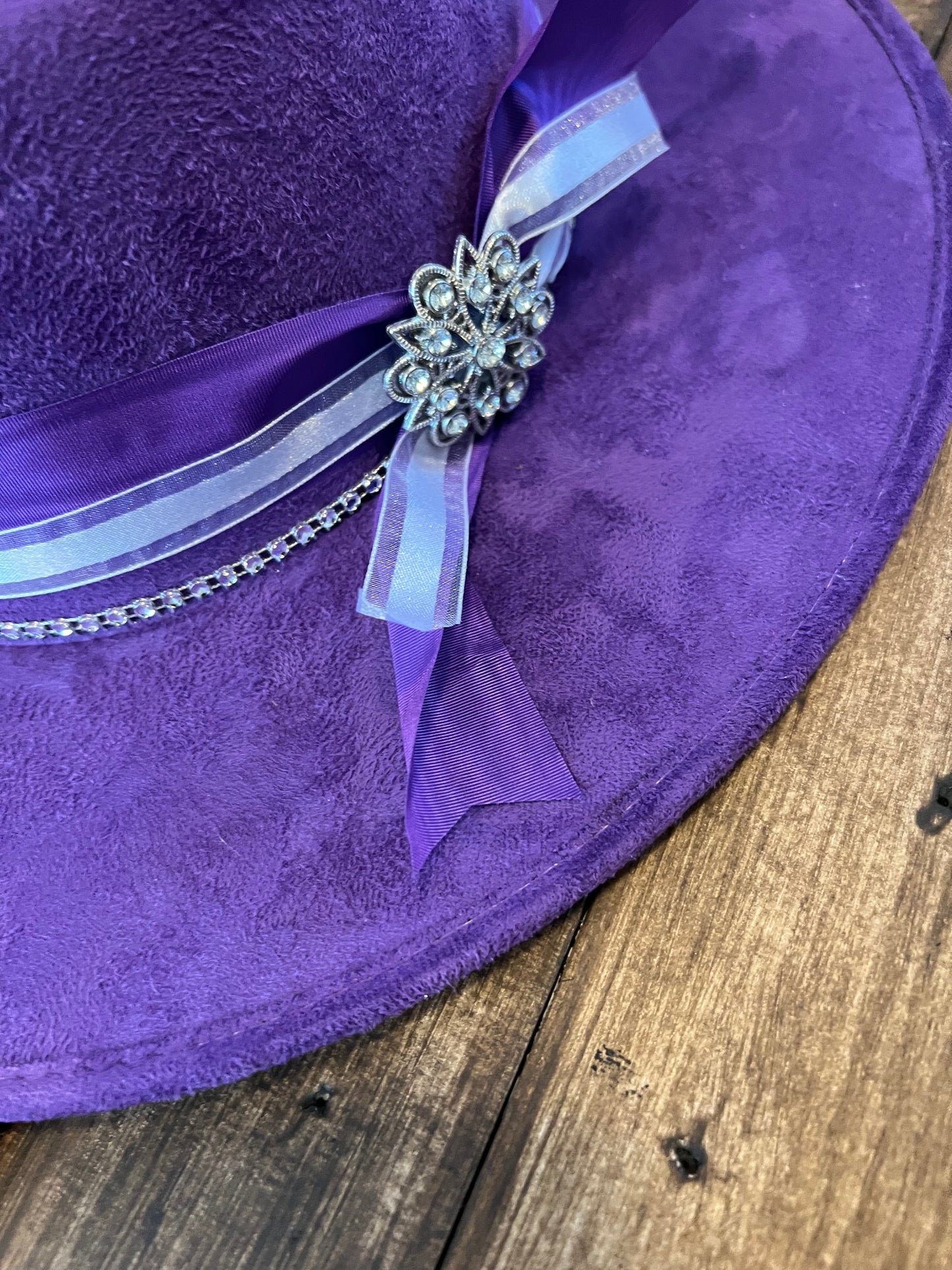 #123 - Purple Sparkle Rancher Hat