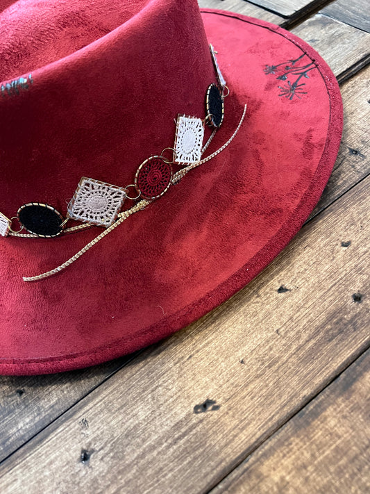 #124 - Ruby Red Rancher Hat