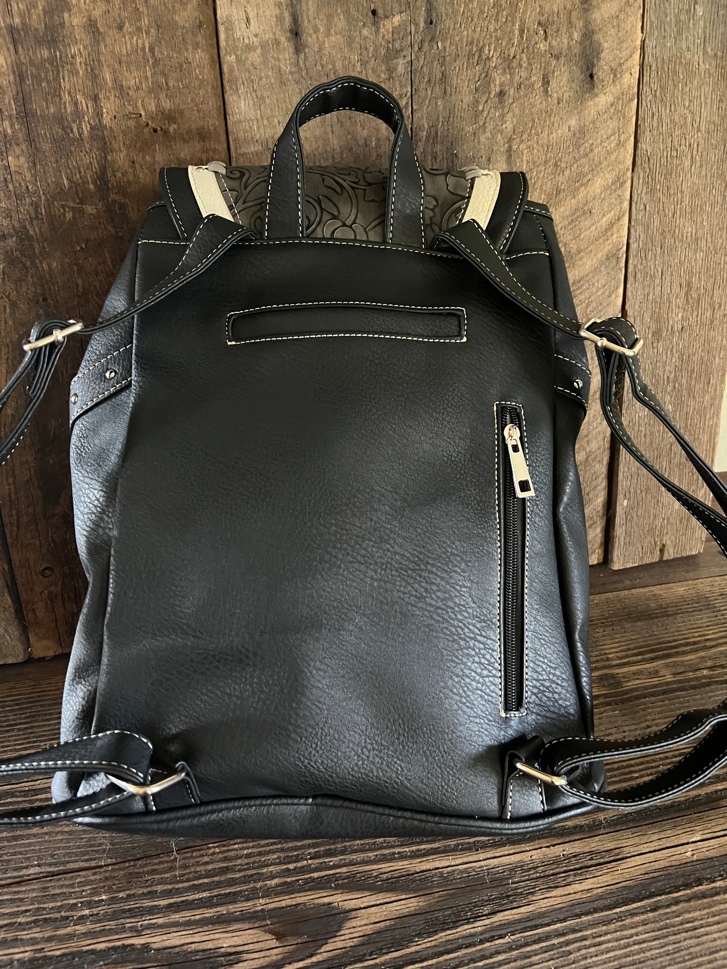 #300-BL Western Backpack with Concealed Carry pocket